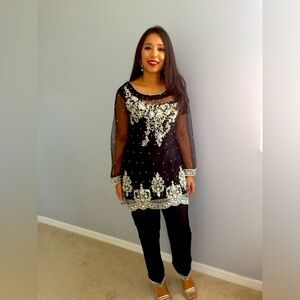 Black Shalwar Kameez